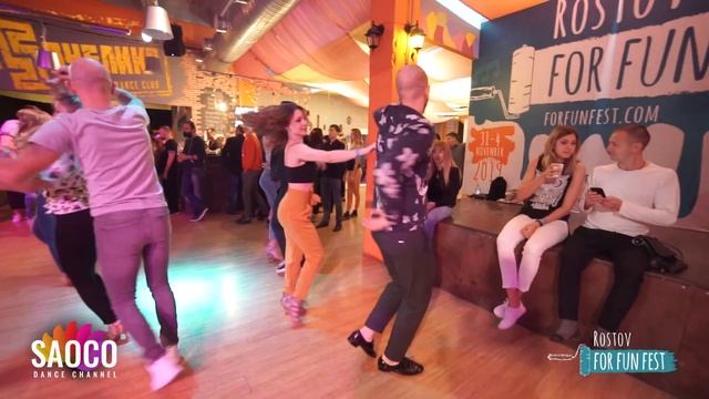 Dmitriy Samonov and Svetlana Levchenko Salsa Dancing at Rostov For Fun Fest, Fri 01.11.2019 (SC) смотреть онлайн