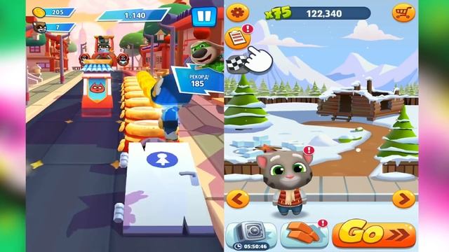 Talking Tom Hero Dash VS Talking Tom Gold Run - LILU Gameplay - Discover all the heroes смотреть онлайн