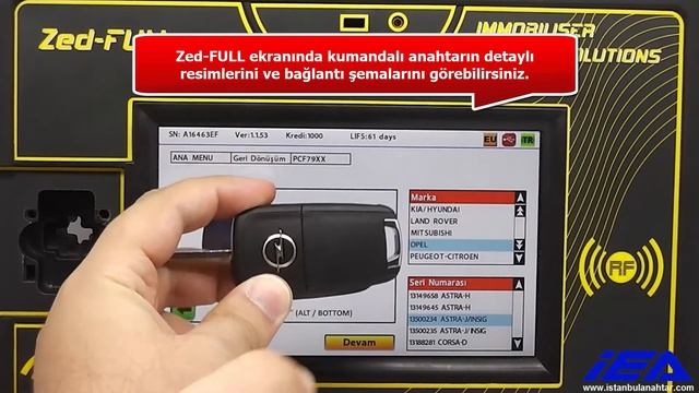 OPEL- CHEVROLET (PCF79XX) Kumandalı Anahtar Kilit Açma Uygulaması (ZFH-C12 Kablosu Kullanarak) смотреть онлайн