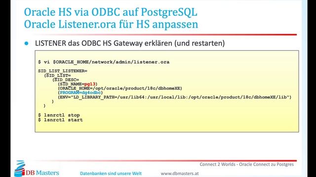 DB Masters Webinar: Connect 2 Worlds Oracle Connect zu Postgres смотреть онлайн