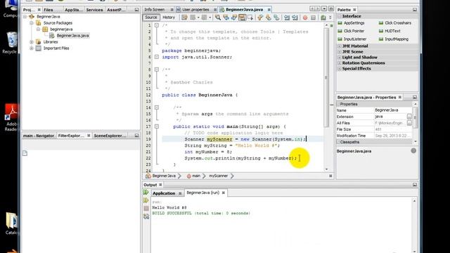 Part 1: Java Tutorial Series using jMonkeyEngine - Hello World смотреть онлайн