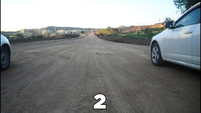 Гонка: Skoda A7 VS Lada Kalina. Эпическая гонка 2019 !!! смотреть онлайн