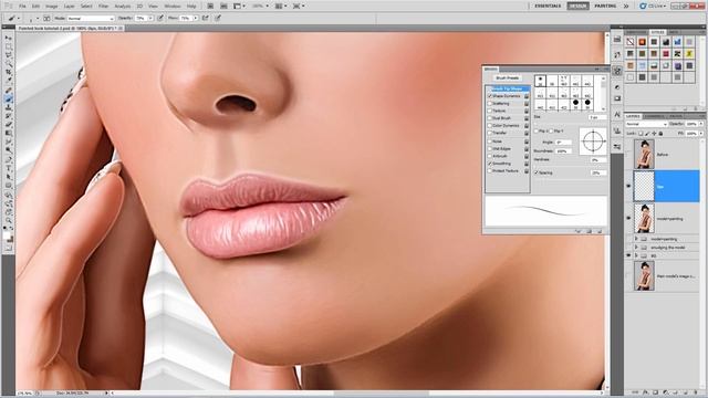 Beauty Retouching & Painting Effects Photoshop Tutorial [DEMO] смотреть онлайн