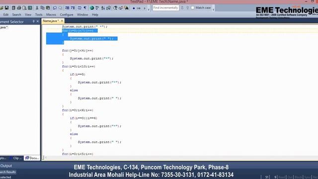 Print Name With Star In Java | EME Technologies смотреть онлайн