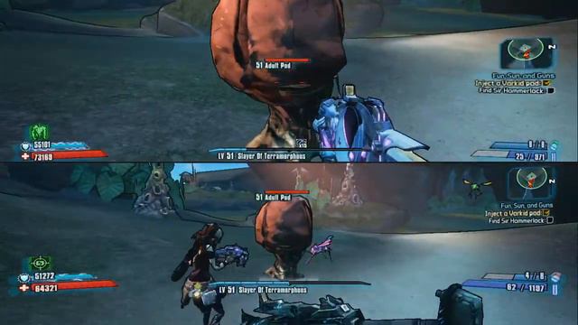 Borderlands 2 DLC - Sir Hammerlock Vs. Son of Crawmerax [HD] Blind Co-op Playthrough part 1 смотреть онлайн