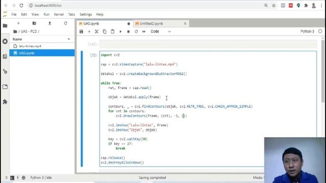FINAL PROJECT PCD : Deteksi objek pergerakan mobil menggunakan openCV dengan python смотреть онлайн