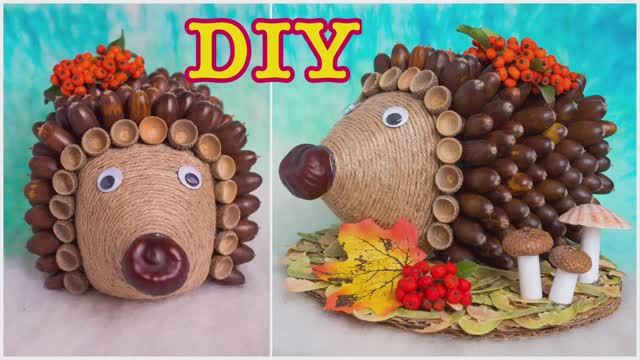 ОСЕННИЕ ПОДЕЛКИ своими руками. ПОДЕЛКИ из ПРИРОДНОГО МАТЕРИАЛА смотреть онлайн