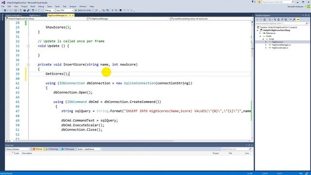 11. Unity tutorial: High score with SQLite - Limit scores смотреть онлайн