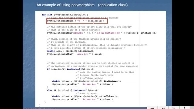 Java Video Lecture 15 - Polymorphism смотреть онлайн
