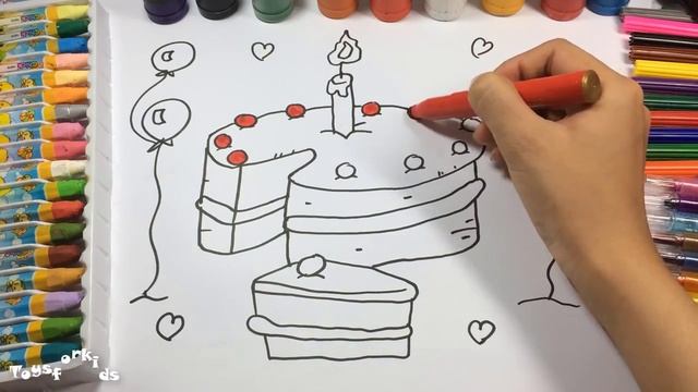 Как рисовать цветы Раскраски для детей Изучают цвета с младенцем смотреть онлайн