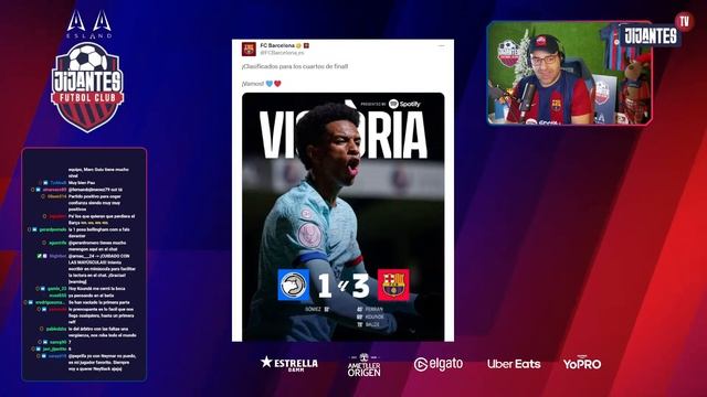 EL BARÇA CLASIFICADO PARA LOS CUARTOS DE LA COPA смотреть онлайн