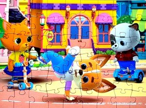 Кошечки Собачки - собираем пазлы для малышей Видео для детей Мультики с игрушками