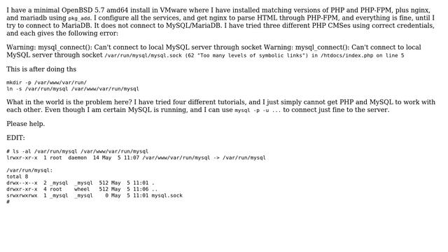 OpenBSD Nginx/PHP/MariaDB/PHP-FPM Stack смотреть онлайн