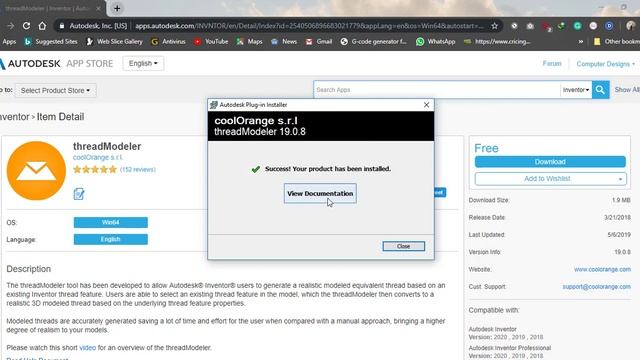 Auodesk Inventor Tutorial || How to Add Thread Modeler in Inventor смотреть онлайн