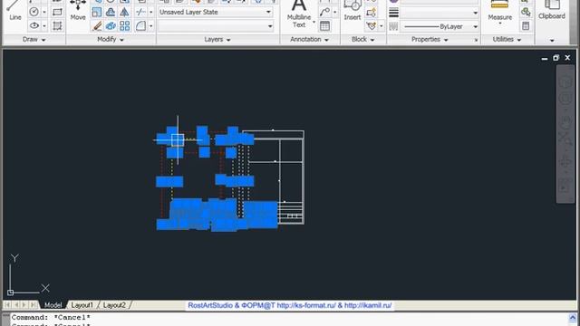 Выделение обьектов в AutoCad 2011 смотреть онлайн