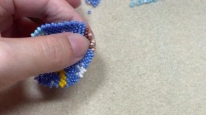 Новогодний шарик из бисера | Часть 2 || Совместное плетение