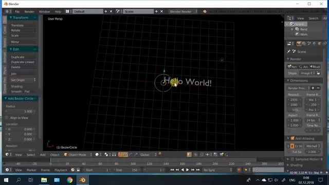 3.6 Работа с текстом в blender 3d смотреть онлайн