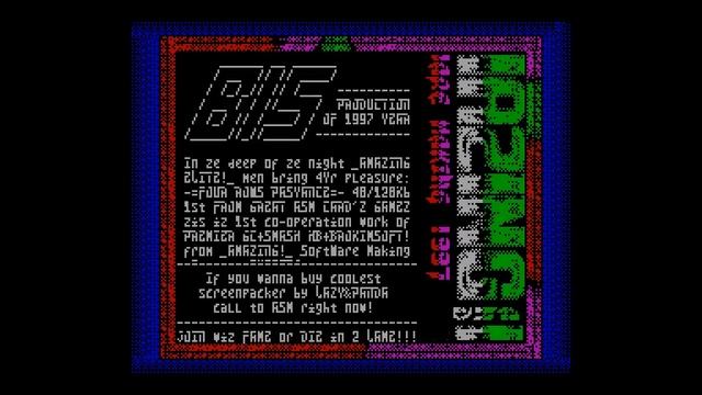 For Rows Pasyance Crack Intro - BrokImSoft [#zx spectrum demo site zxaaa.net] смотреть онлайн