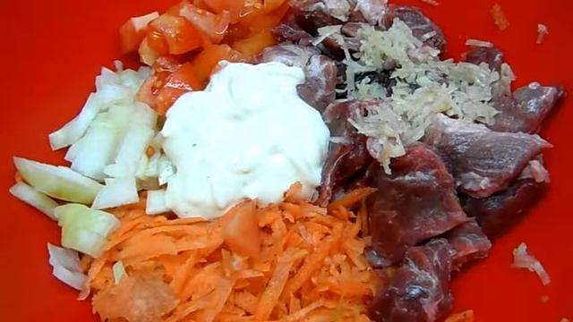 ВКУСНО!!Картошка с овощами и мясом в рукаве для запекания!Это просто. смотреть онлайн