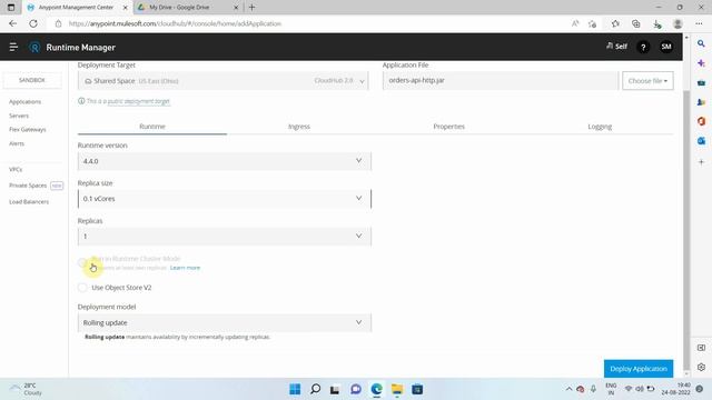 Anypoint CloudHub 2.0 - Part II | Deploy MuleSoft Application on CloudHub 2.0 | Shared Space смотреть онлайн