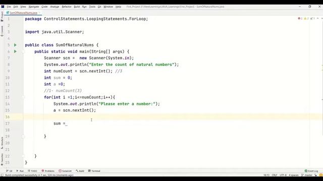 JAVA Program - Sum of N natural numbers in java | Core java for beginners | HINDI смотреть онлайн