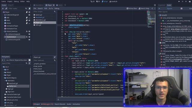 Knockback with our Player & AI Skeleton! || Part 9 - Godot Engine Tutorial 2D смотреть онлайн