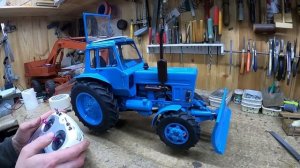 МТЗ-82 МОДЕЛЬ РАДИОУПРАВЛЯЕМОГО ТРАКТОРА НА МИКРО ГИДРАВЛИКЕ made in USSR