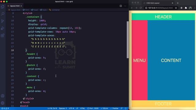 CSS Grid complete Bangla (বাংলা) Tutorial - যেমন খুশি তেমন layout বানাও смотреть онлайн