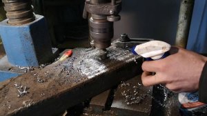 Балеринка по металлу заводская круговое сверло сверлим диаметр 50мм сверлом ANT22-110мм в швеллере