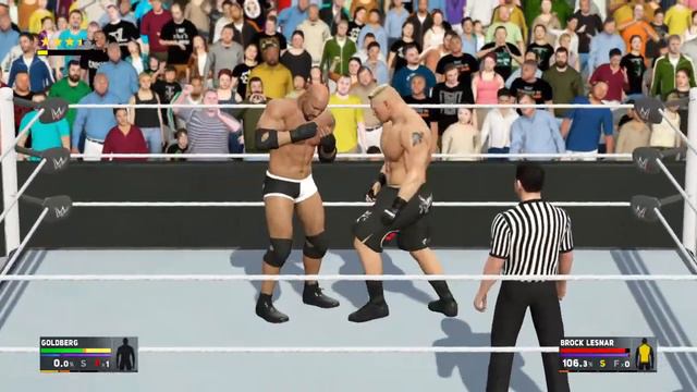WWE 2K17 Goldberg Vs Brock Lesnar