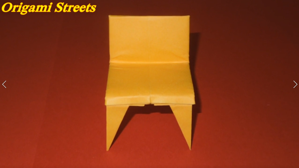 Как сделать стул из бумаги. Оригами стул.mp4 смотреть онлайн