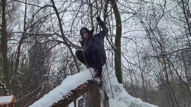 Забрались НА ДЕРЕВО (6 метров) смотреть онлайн