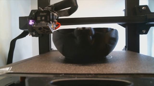 Flexi Factory Cat Planter - Black PLA on Creality Ender 3 S1 Pro and Sonic Pad смотреть онлайн