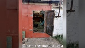 вырезаем калитку на гаражных воротах