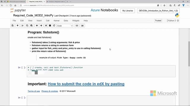 Required Code Description - Introduction to Python: Absolute Beginner Module 2 Video 8 смотреть онлайн