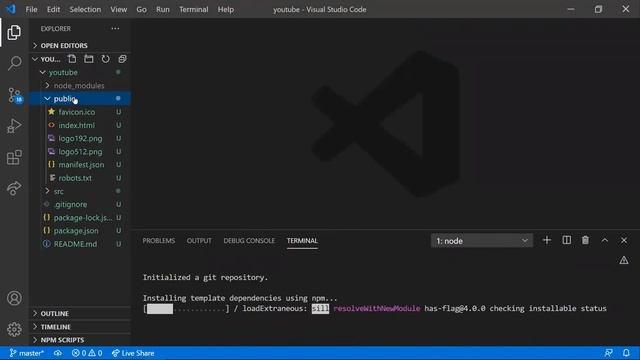 React installation on vs code tutorial смотреть онлайн