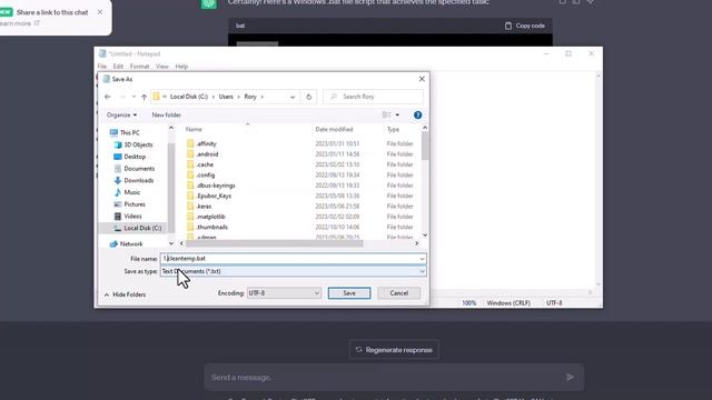 Effortless Disk Cleanup: Create a One-Click .bat File with ChatGPT! смотреть онлайн