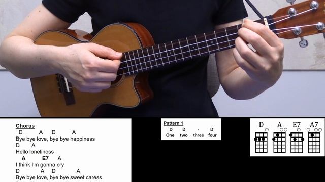 3 Beautiful Ways To Play Bye Bye Love (Everly Brothers) - Ukulele Tutorial & Play Along смотреть онлайн