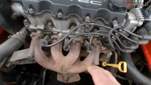 Daewoo Lanos. Расположение высоковольтных проводов. Проверка катушки зажигания.