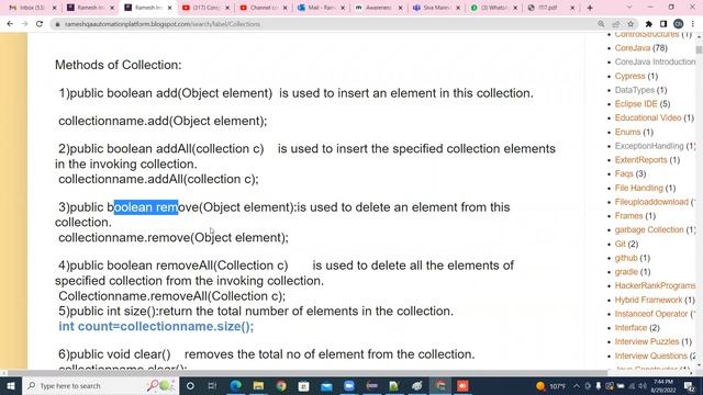 CoreJava Collections Heirarchy Collection Methods Introduction Part1 Aug20220830 смотреть онлайн