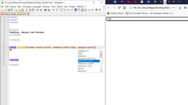 Minute Coding CSS Lesson 5 Spacing (padding) (margin) (border) (border style) смотреть онлайн