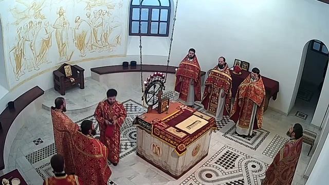 Молебен с водосвятием и Литургия в день памяти великомученика Георгия Победоносца смотреть онлайн