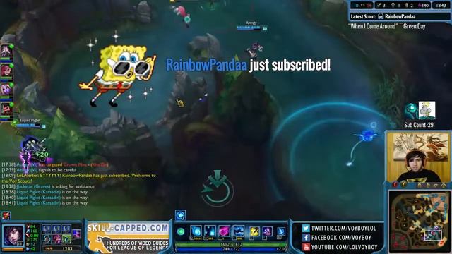 Voyboy Play Ahri vs Cassiopeia League Of Legends Guide Full Game Play смотреть онлайн