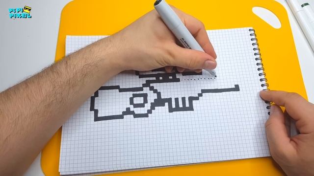 AWP  снайперская винтовка AWM ! РИСУНКИ ПО КЛЕТОЧКАМ ! авп авм PIXEL ART AWP Sniper  Pubg Cs