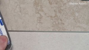 Как убрать скол с плитки!