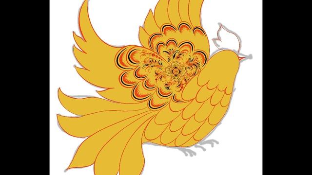 Digital art hand drawing Phoenix Fire bird #3 смотреть онлайн