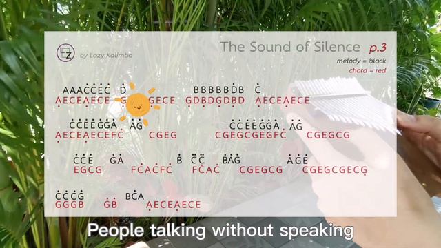 The Sound Of Silence [21 Keys Kalimba Cover With TAB]◄01►