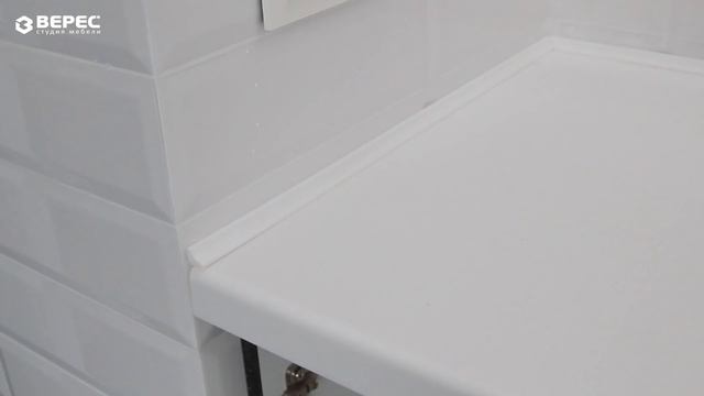 Установка тумбы со столешницей с двумя раковинами в ванной! Изготовлено на заказ! смотреть онлайн