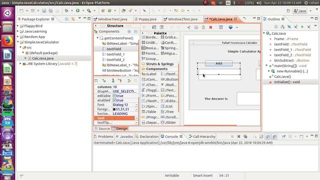 How To Make a simple Calculator App with Java and Eclipse смотреть онлайн
