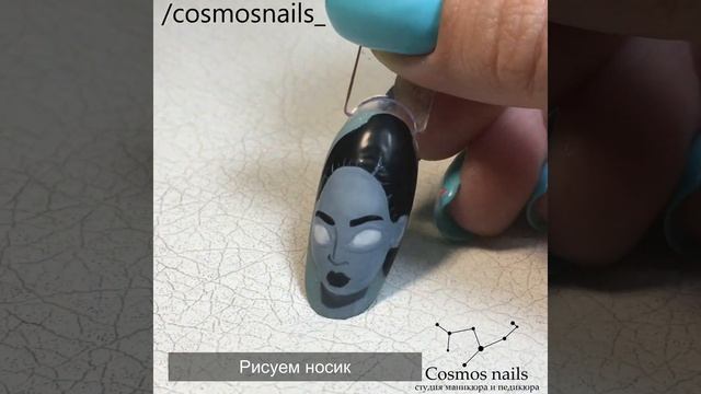 Как нарисовать лицо гель-лаками. Gel face tutorial смотреть онлайн